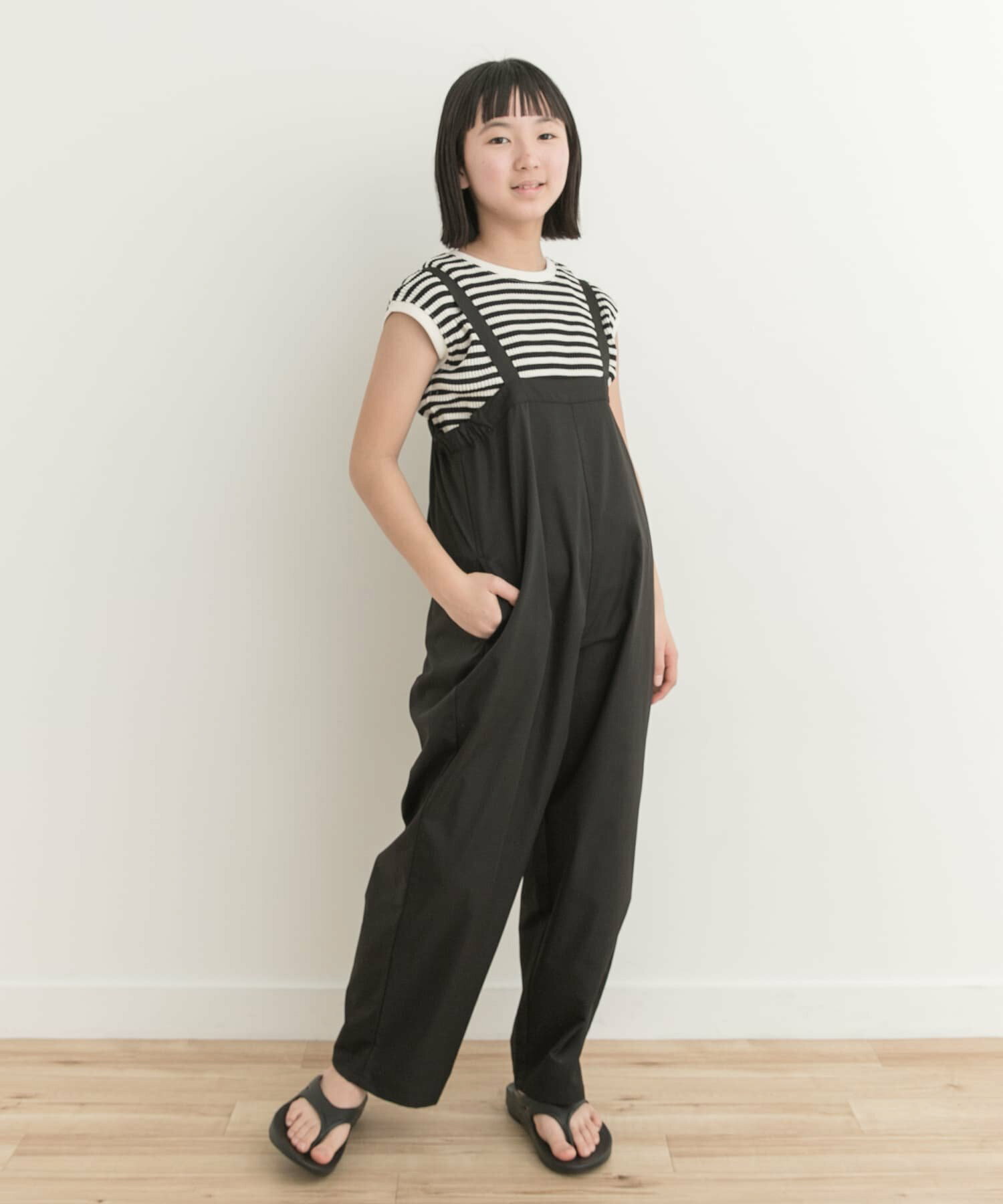 『親子リンク』『WEB/一部店舗限定』add fabrics撥水サロペット(KIDS)